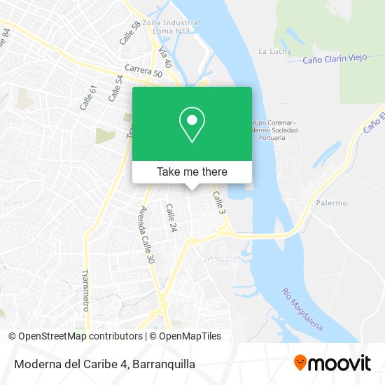 Moderna del Caribe 4 map