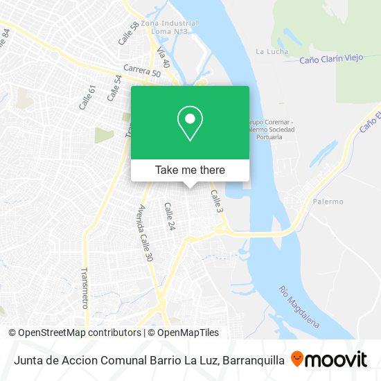 Junta de Accion Comunal Barrio La Luz map