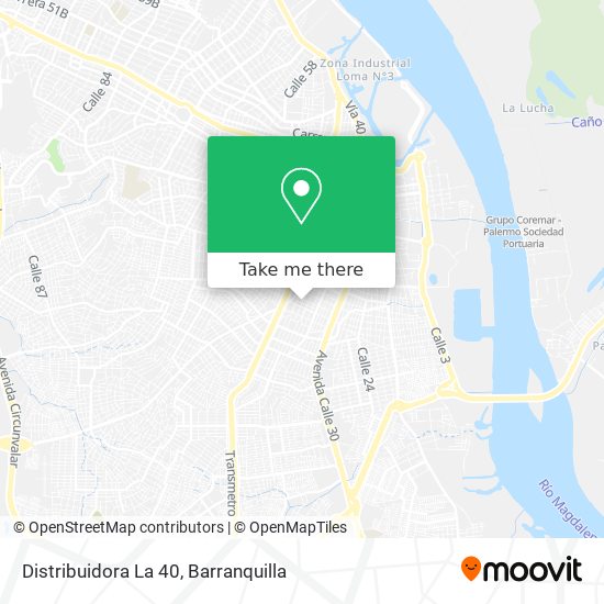 Distribuidora La 40 map