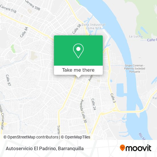 Autoservicio El Padrino map