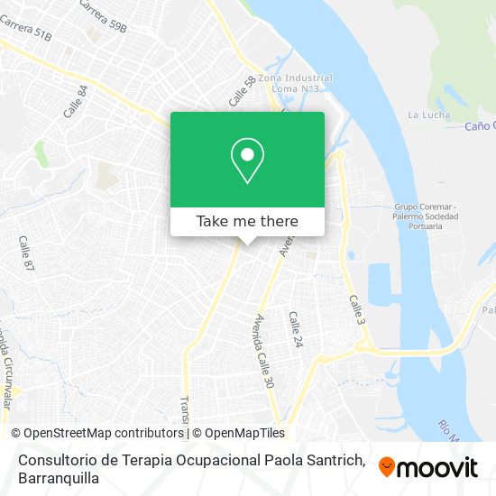 Consultorio de Terapia Ocupacional Paola Santrich map