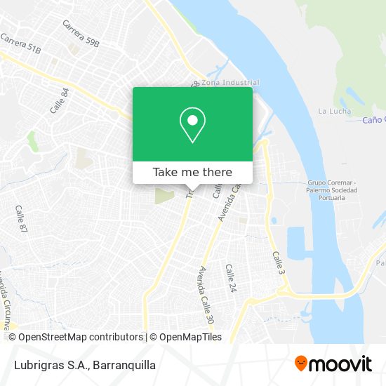 Mapa de Lubrigras S.A.