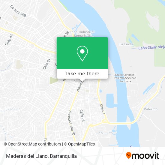 Maderas del Llano map