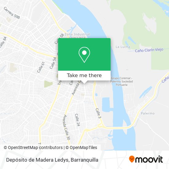 Depósito de Madera Ledys map