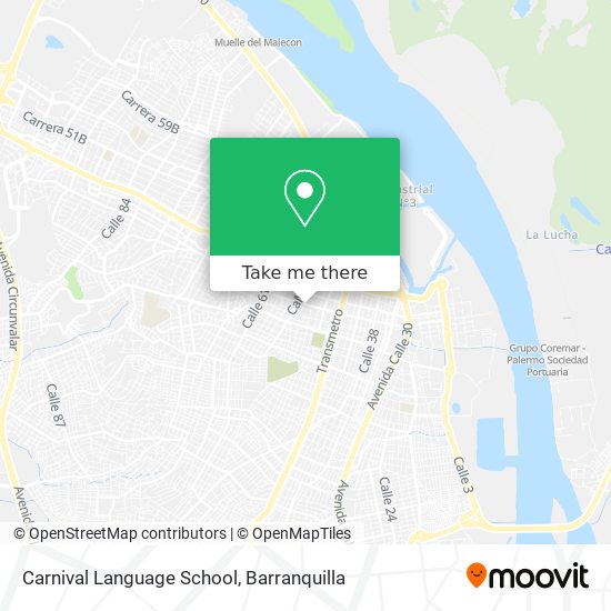 Carnival Language School map