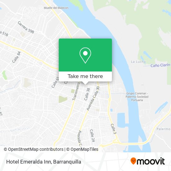 Mapa de Hotel Emeralda Inn