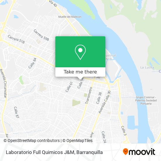 Mapa de Laboratorio Full Quimicos J&M