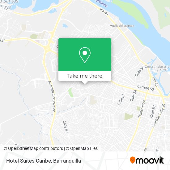 Hotel Suites Caribe map