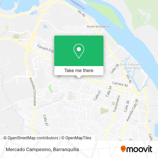 Mercado Campesino map