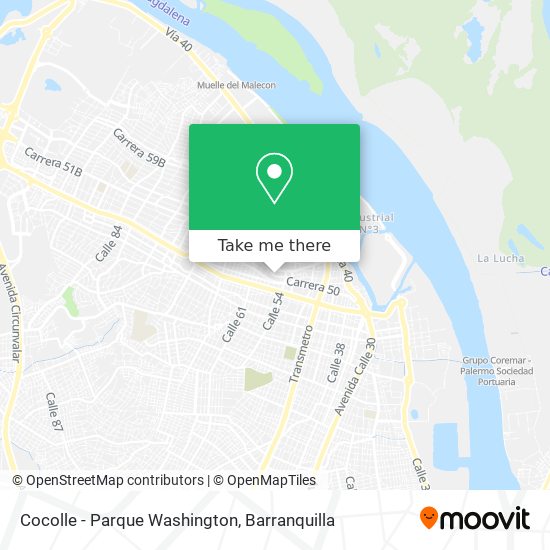 Mapa de Cocolle - Parque Washington