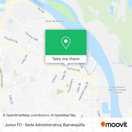 Junior FC - Sede Administrativa map