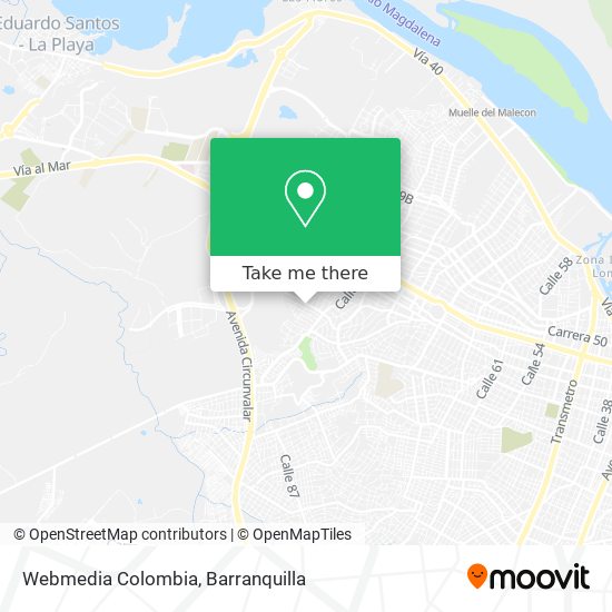 Webmedia Colombia map