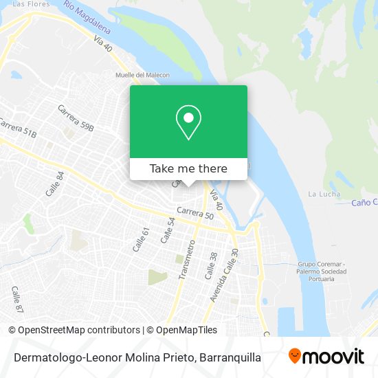 Dermatologo-Leonor Molina Prieto map