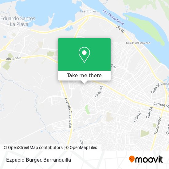 Mapa de Ezpacio Burger