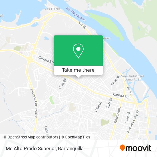 Ms Alto Prado Superior map