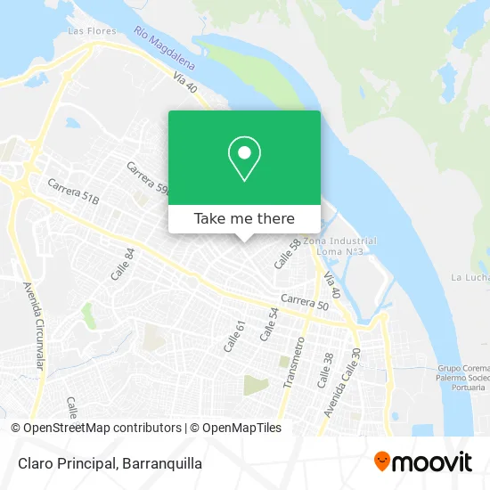 Claro Principal map