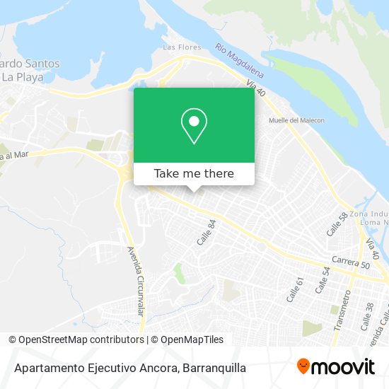 Apartamento Ejecutivo Ancora map