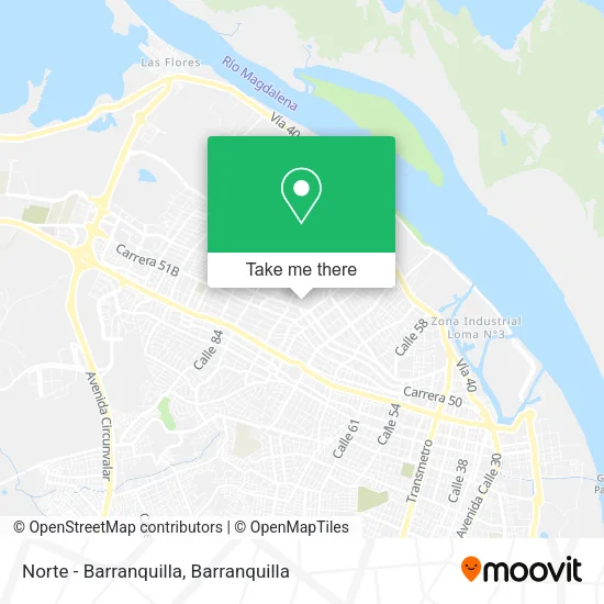 Norte - Barranquilla map