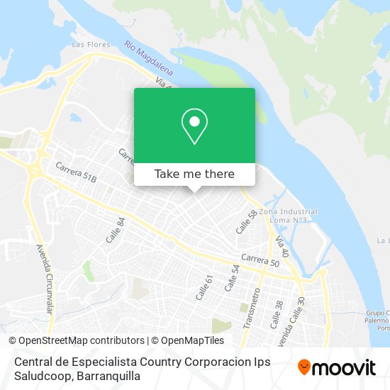 Central de Especialista Country Corporacion Ips Saludcoop map