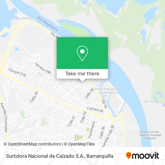 Mapa de Surtidora Nacional de Calzado S.A.
