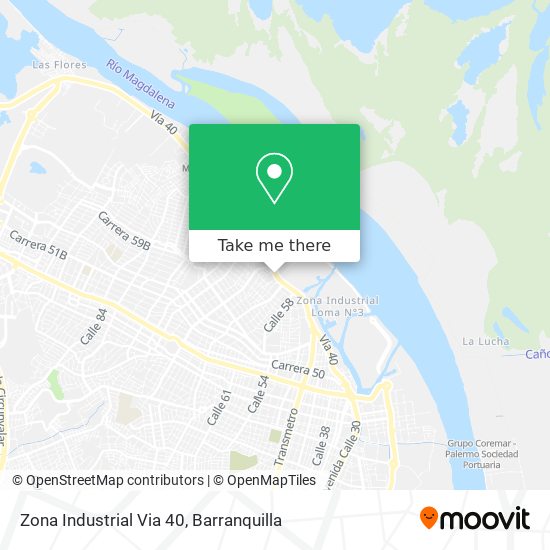 Zona Industrial Via 40 map