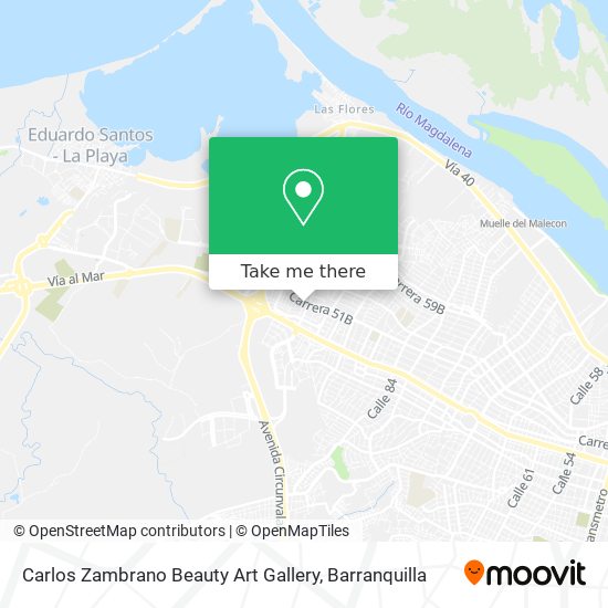 Carlos Zambrano Beauty Art Gallery map