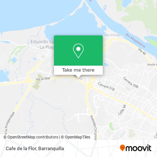 Cafe de la Flor map