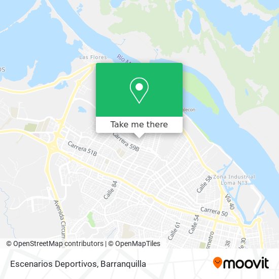 Escenarios Deportivos map
