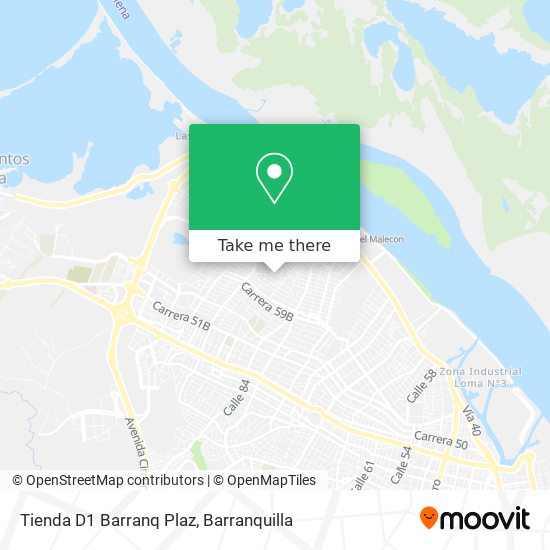 Mapa de Tienda D1 Barranq Plaz