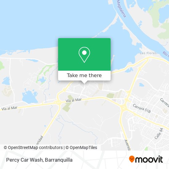 Percy Car Wash map