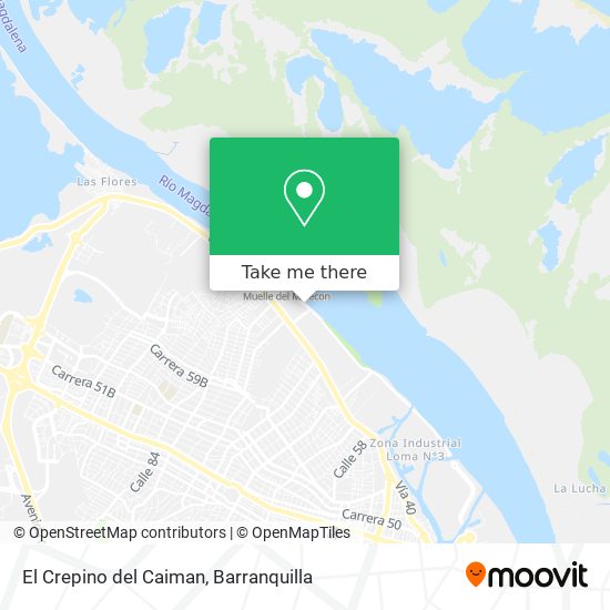 El Crepino del Caiman map