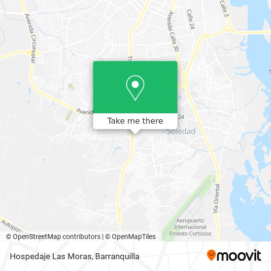 Hospedaje Las Moras map