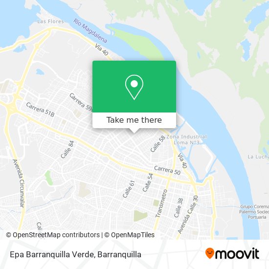 Epa Barranquilla Verde map
