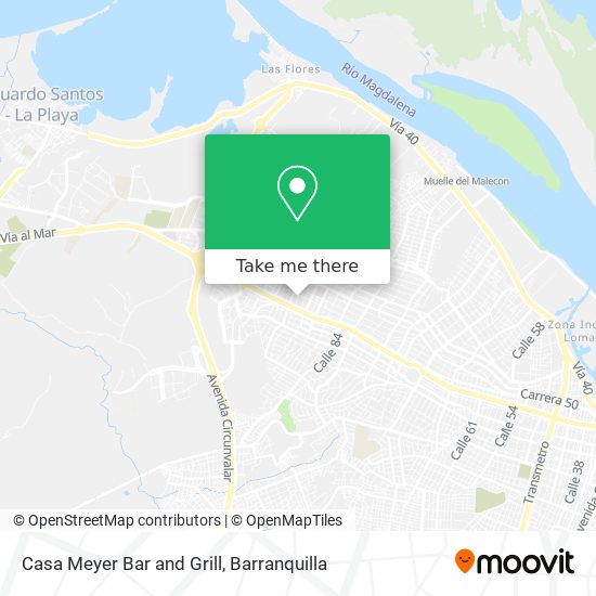 Mapa de Casa Meyer Bar and Grill