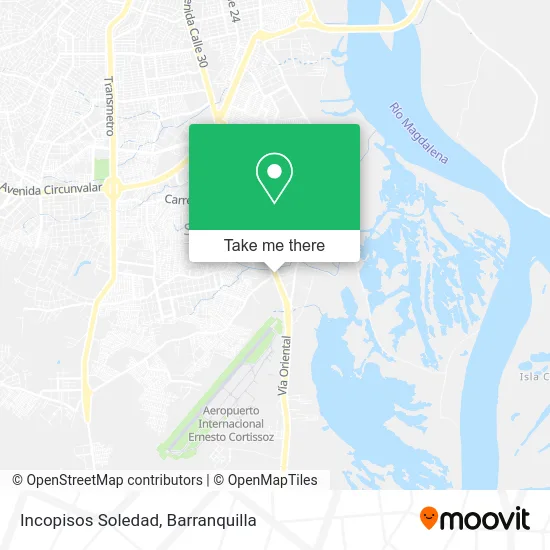 Incopisos Soledad map