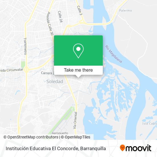 Mapa de Institución Educativa El Concorde