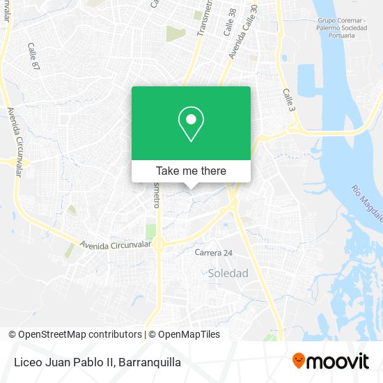Liceo Juan Pablo II map