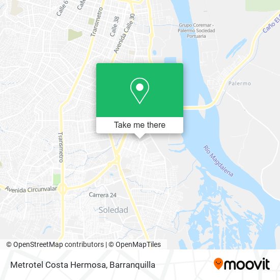 Mapa de Metrotel Costa Hermosa