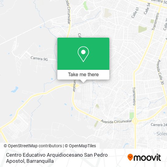 Centro Educativo Arquidiocesano San Pedro Apostol map