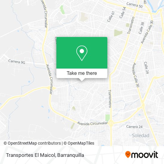 Transportes El Maicol map