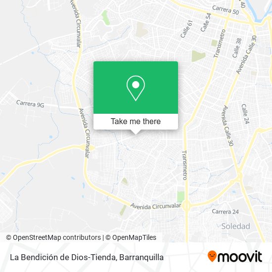 La Bendición de Dios-Tienda map