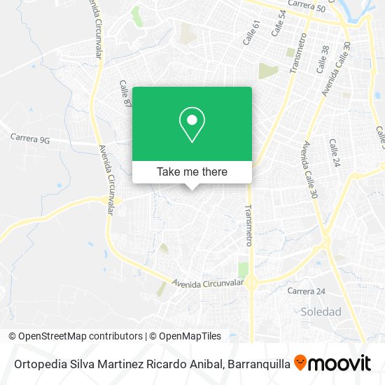 Ortopedia Silva Martinez Ricardo Anibal map