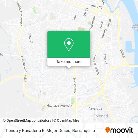 Tienda y Panadería El Mejor Deseo map