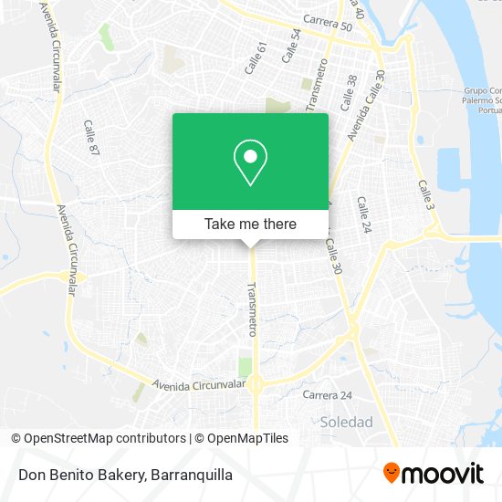 Mapa de Don Benito Bakery