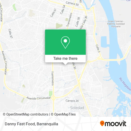 Danny Fast Food map