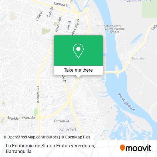 Mapa de La Economía de Simón Frutas y Verduras