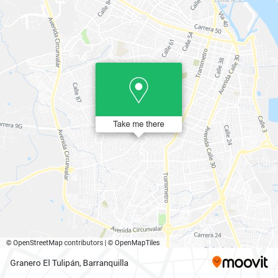 Granero El Tulipán map