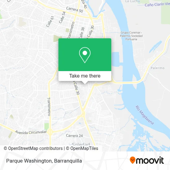 Parque Washington map