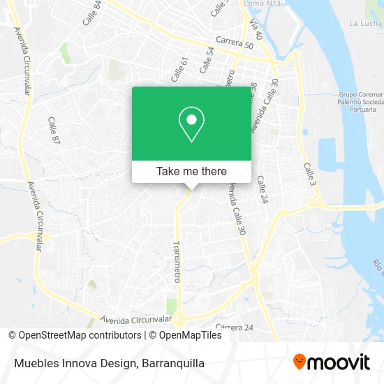 Muebles Innova Design map