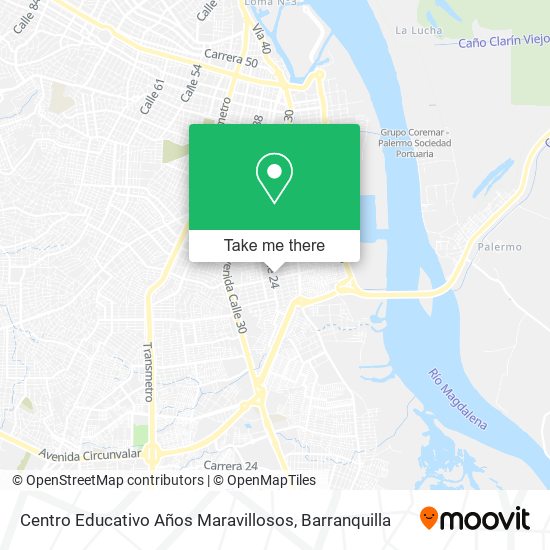 Mapa de Centro Educativo Años Maravillosos